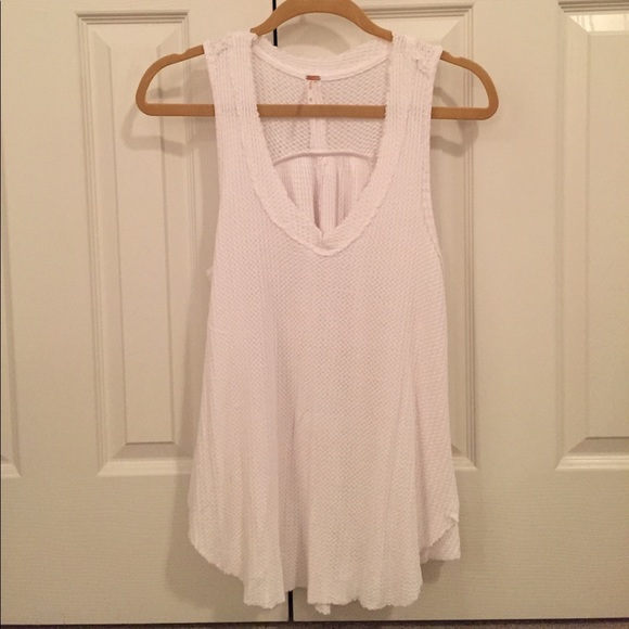 Free People waffle tank top - Picture 2 of 6